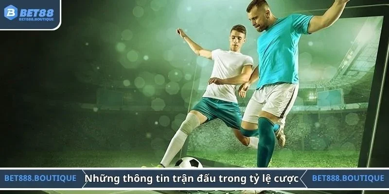 Những thông tin trong trận đấu khi tìm hiểu tỷ lệ cược  